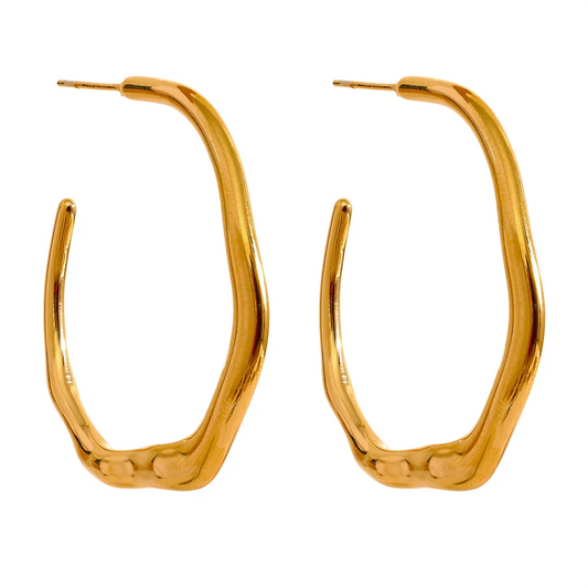 Aretes Ix Chel Aluna – La Belleza del Minimalismo con un Toque de Sofisticación