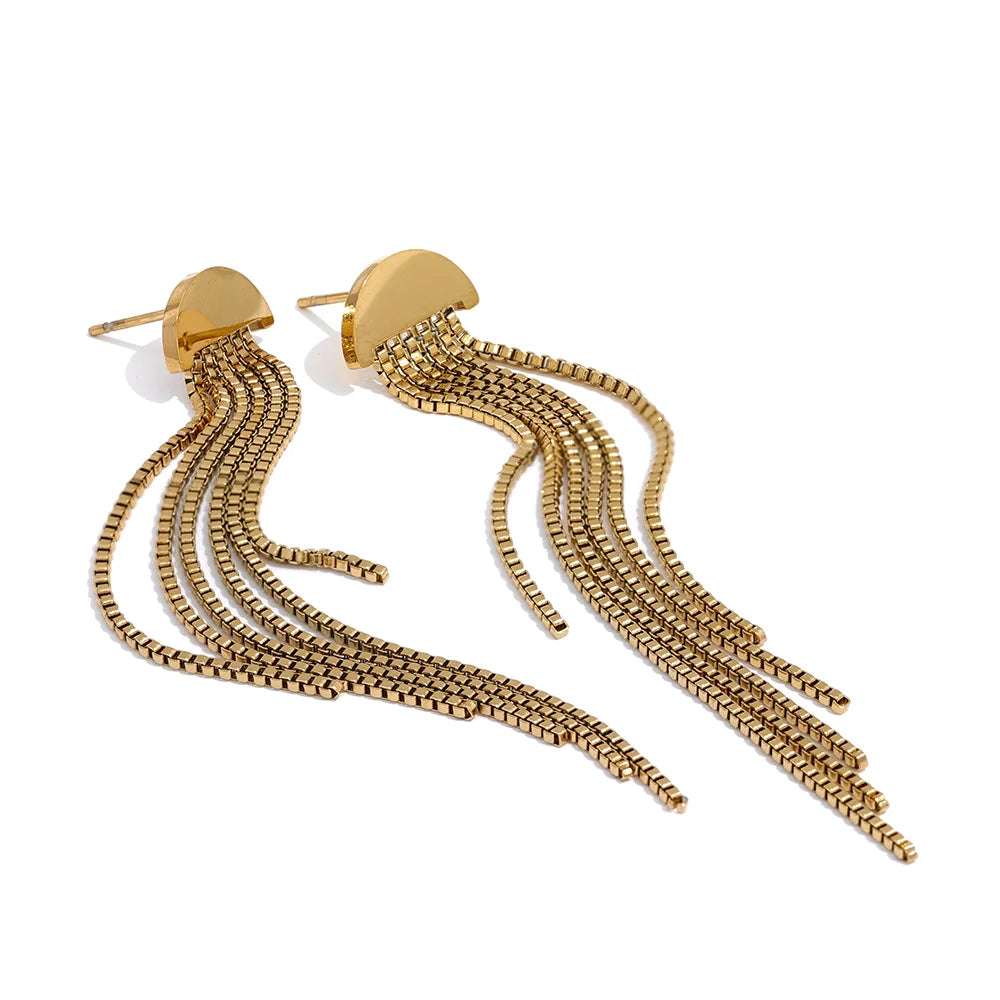 Aretes Tezcatlipoca Aluna – Elegancia y Movimiento en Cada Borla